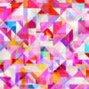 Spectrum (Pink) | Abstract Fabric Design | Rachel Parker